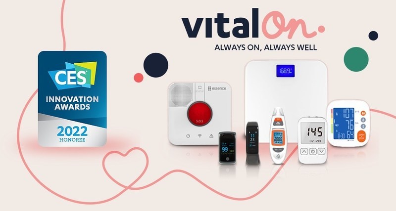 Essence SmartCare Wins CES 2022 Innovation Award for VitalOn Telehealth Platform