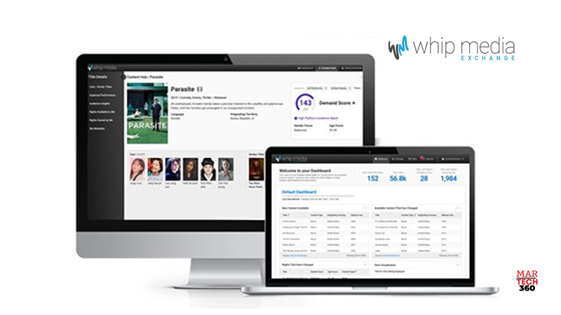 Whip Media Launches Data-Driven Global Content Exchange And Research Platform With Industry’s Largest Database of Film and TV Titles Ahead of MIPTV