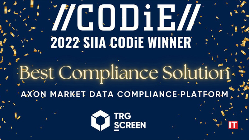 TRG Screen Recognized by SIIA as Best Compliance Solution