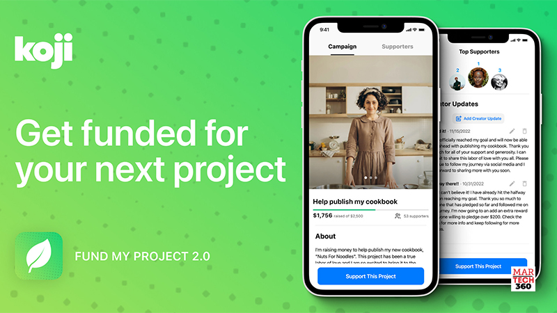 Creator Economy Platform Koji Announces Fund My Project 2.0