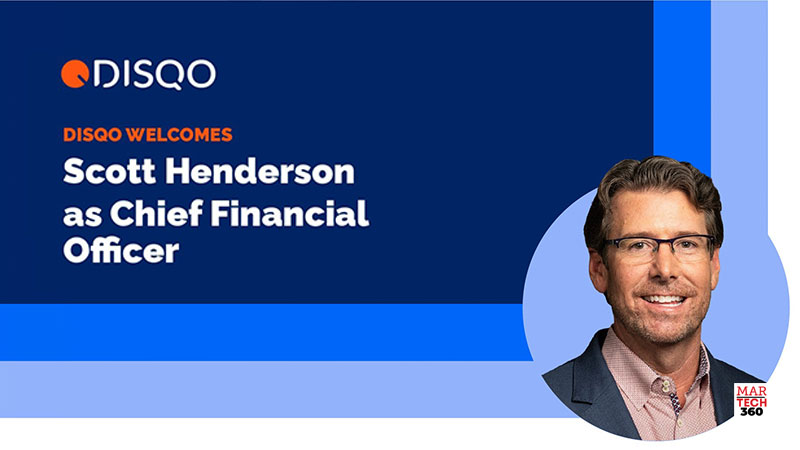 Disqo Welcomes Salesforce Veteran Scott Henderson as CFO