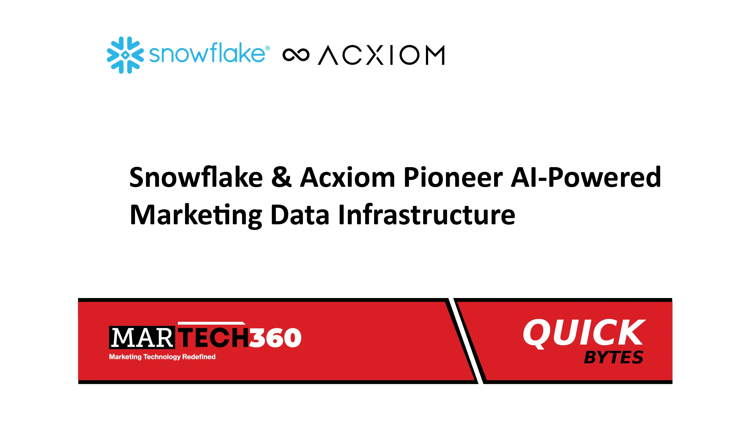 Snowflake & Acxiom Pioneer AI-Powered Marketing Data Infrastructure