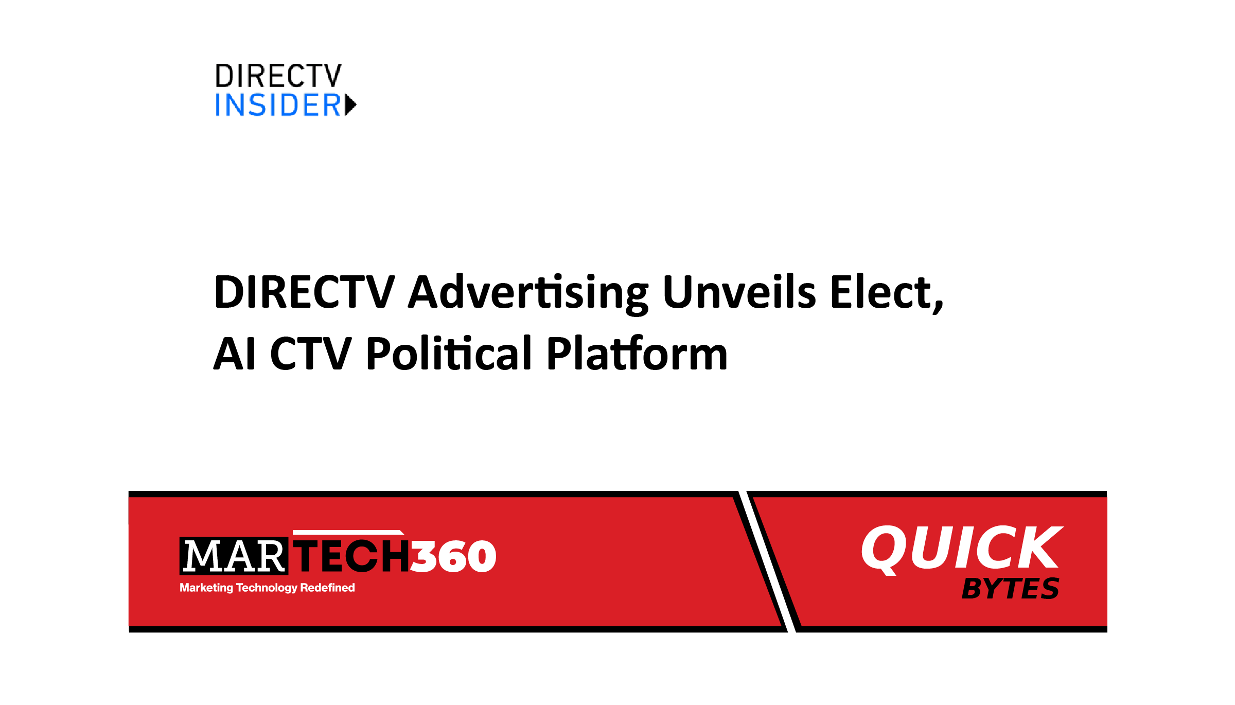DIRECTV Advertising Unveils Elect, AI CTV Political Platform