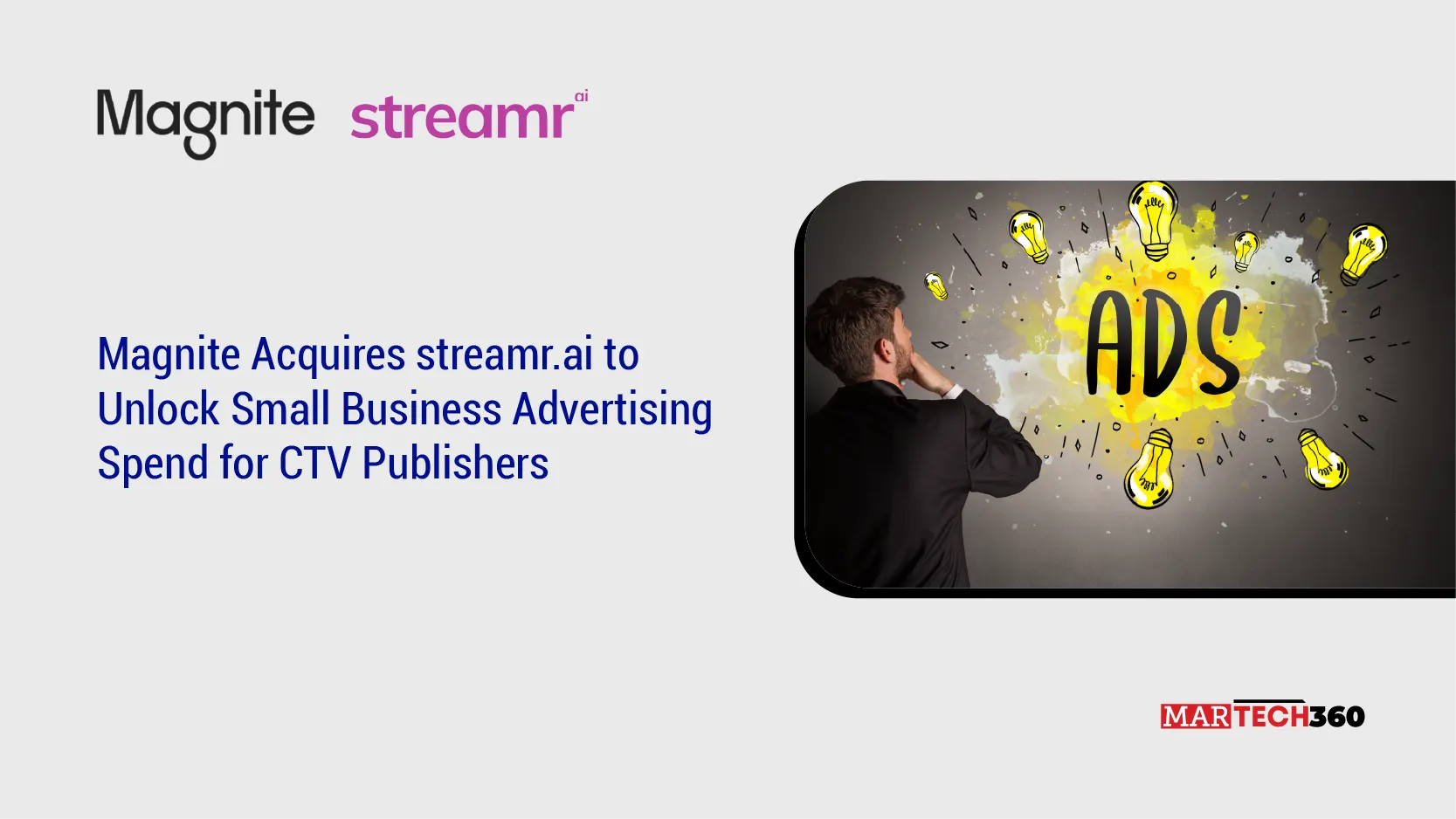 Magnite Acquires streamr.ai to Unlock Small Business Advertising Spend for CTV Publishers
