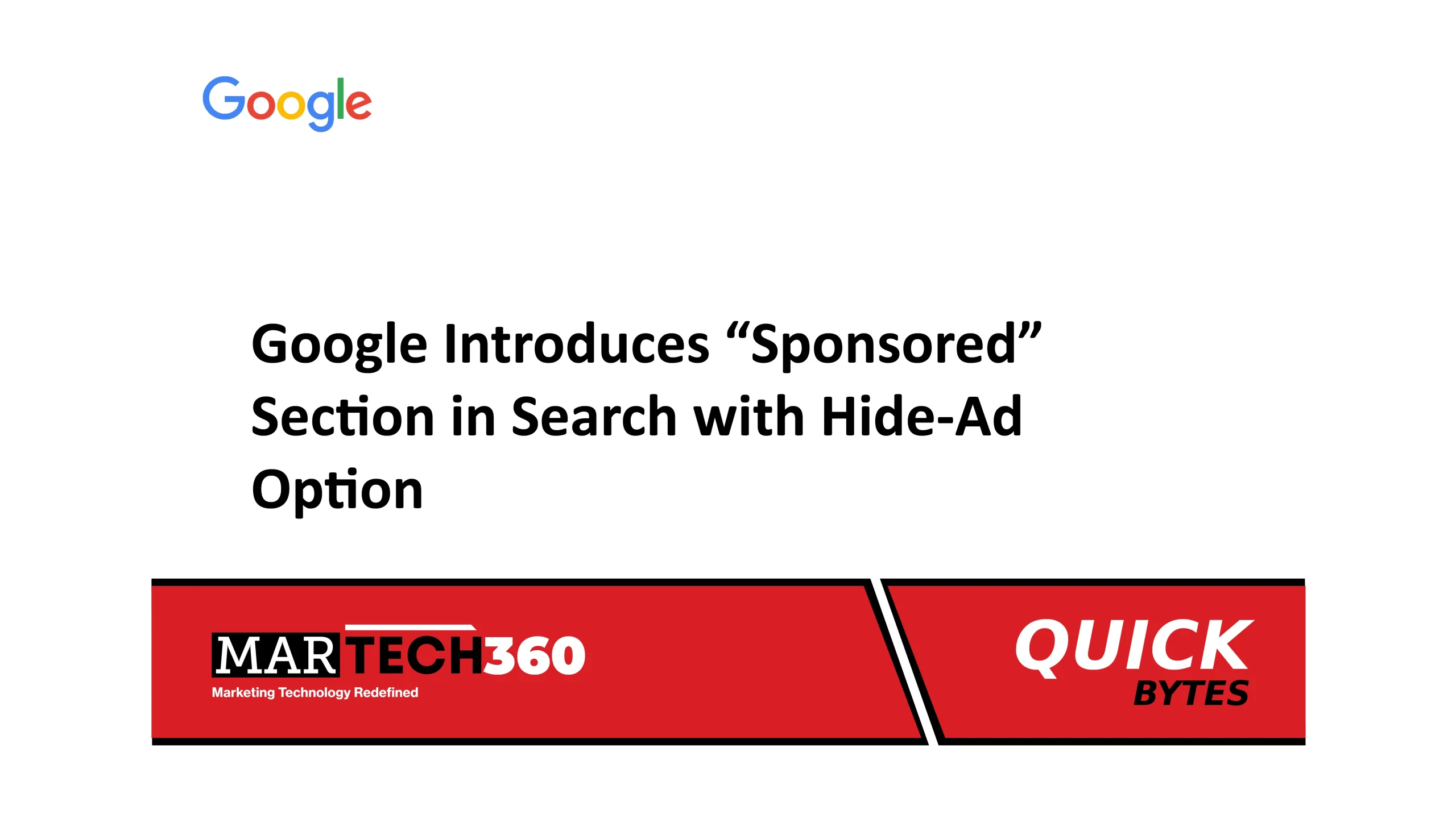Google Introduces “Sponsored” Section in Search with Hide-Ad Option